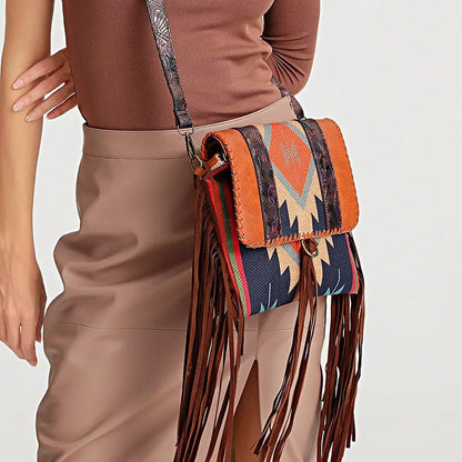 Navajo Spirit Fringe Shoulder Bag - Preston Peak