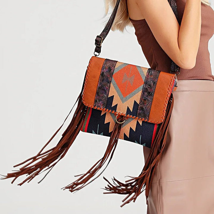 Navajo Spirit Fringe Shoulder Bag - Preston Peak