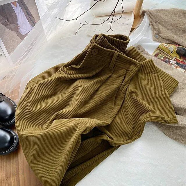 RetroRide Corduroy Trousers - Preston Peak