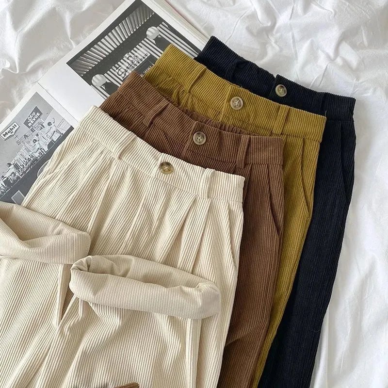 RetroRide Corduroy Trousers - Preston Peak