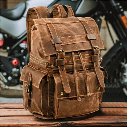 The Adventurer Waxed Canvas Backpack - Preston Peak