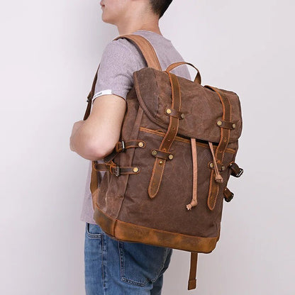 The Wayfarer Waxed Canvas Backpack - Preston Peak